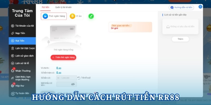 Các bước rút tiền RR88 chi tiết nhất dành cho hội viên